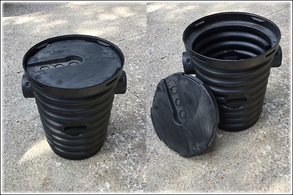 sump pump with air tight lid